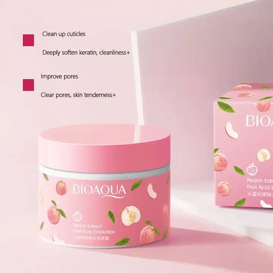 BioAqua Peach Extract Fruit Acid Exfoliating Face Gel Cream  (140g)