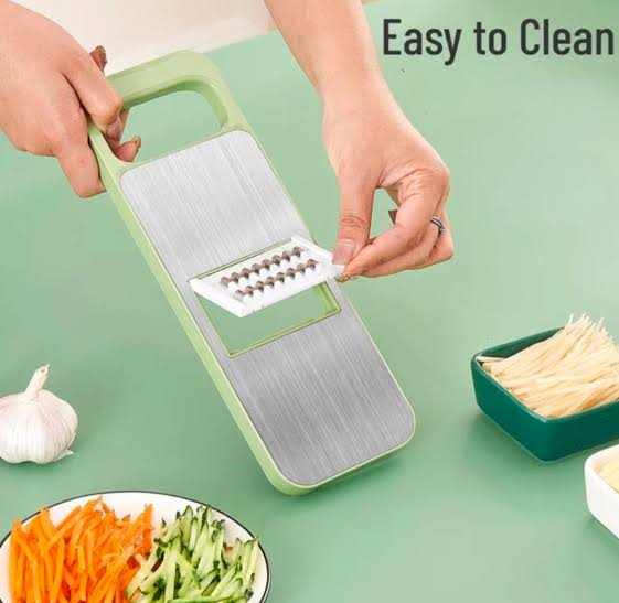 5 In 1 Multifunction Vegetable Cutter, Vegetable Slicer, Stainless Steel Vegetable Cutter With Hand Protectors, Vegetable Grater