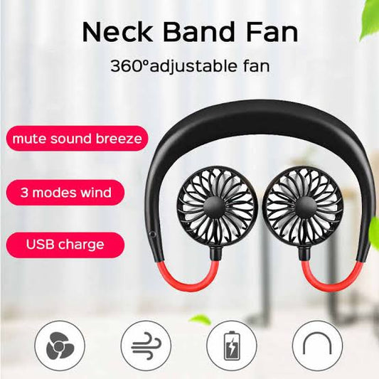 Portable Neck Fan | Rechargeable Mini USB Fan | Wearable Fan Box Pack